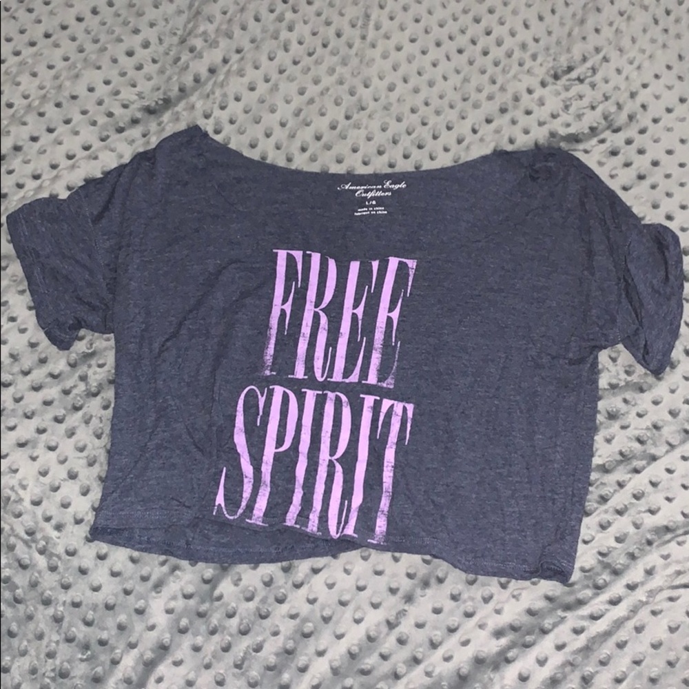 American Eagle Blue & Purple Free Spirit Tee 💜